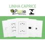 Imagem de Interruptor 3 Teclas Simples Caprice Modular Pluzie 4x2