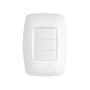 Imagem de Interruptor 3 teclas simples com placa 4x2 Fame Elegance - Kit 10 un
