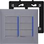 Imagem de Interruptor 4x4 Cinza 6 Teclas Com Led Pial Plus+ Legrand