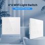 Imagem de Interruptor 6 Botões  Zigbee compativel Alexa 4x4 Branco ND