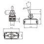 Imagem de Interruptor Alavanca Metálica MarGirius Bipolar CS-301C 10A