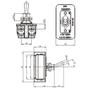 Imagem de Interruptor Alavanca metálica MarGirius CS-301A Bipolar 20A