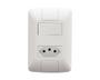 Imagem de Interruptor Aria Simples Tom 2P T 10A C/Placa