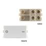 Imagem de Interruptor Bipolar Simples Branco Sleek MarGirius