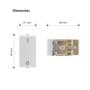 Imagem de Interruptor Bipolar Simples Branco Sleek MarGirius