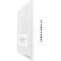 Imagem de Interruptor com Tomada Inteligente 1 Botão Touch Wi-Fi Branco Novadigital IT-WK-01-W / IT-WK-02-W1