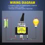 Imagem de Interruptor de Alternância Nilight (5 Peças) - 12V 30A com LED Verde