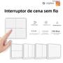Imagem de Interruptor De Cena Sem Fio ZigBee Botão De Pressão Portátil 12 Modos 2MQTT Tuya Automação