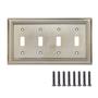 Imagem de Interruptor de Luz de Parede Amazon Basics - Quádruplo