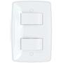 Imagem de Interruptor de Luz Duplo Simples + Paralelo Three Way Branco Finesse+ B.lux