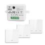 Imagem de Interruptor De Luz Sem Fio Inteligente 433MHz Controle Remoto 1/2/3 Gang 10A 110V 220V Para Lâmpada