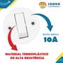 Imagem de Interruptor de luz sobrepor branco 1 tecla simples 10A 250V 047674 InterNEED