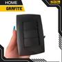 Imagem de Interruptor de Luz Triplo 1 Simples + 2 Paralelo Three Way Grafite Home B.Lux