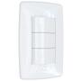 Imagem de Interruptor de Luz Triplo Simples Branco Finesse+ B.lux