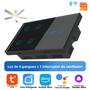 Imagem de Interruptor De Ventilador De Teto Inteligente Wifi Tuya De 4 Módulos Com Compatibilidade Com Alexa E