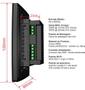 Imagem de Interruptor Dimmer Wifi Inteligente Slide Touch 3 Botões 4x2 Preto