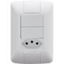 Imagem de Interruptor Duplo Paralelos 6a + Tomada 2p + t 10a Aria