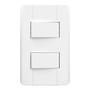 Imagem de Interruptor Duplo Romazi Jangada Simples 10A 4x2"