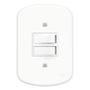 Imagem de Interruptor Duplo Simples 10A 250V Blanc 0627 Fame