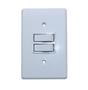 Imagem de Interruptor Duplo Simples 10A De Parede Gelo Radial 1807003