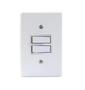 Imagem de Interruptor Duplo Simples 10A De Parede Gelo Radial 1807003