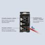Imagem de Interruptor Duplo Simples Com Led e Tomada 10A Cinza Pial Plus+