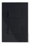 Imagem de Interruptor Duplo Simples + Paralelo - Recta Black Fosco