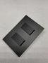 Imagem de Interruptor Duplo Simples + Paralelo - Recta Black Fosco