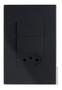 Imagem de Interruptor Duplo Simples + Tomada 10 A - Recta Black Fosco