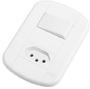 Imagem de Interruptor Duplo Simples + Tomada 10a Blanc Fame 3924