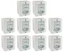 Imagem de Interruptor Duplo Simples + Tomada 10a Sistema X Bco c/ 10