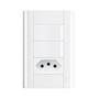Imagem de Interruptor duplo + tomada 20a com placa 4x2 Fame Modulare