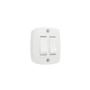 Imagem de Interruptor Externo Ilumi Retangular Branco 2 Simples Com 1Peca  16562