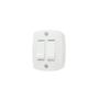Imagem de Interruptor Externo Ilumi Retangular Branco 2 Simples Com 1Peca  16562