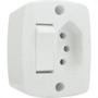 Imagem de Interruptor Externo Ilumi Retangular + Tomada 2P+T. 10A. 16544 - Kit C/10 Pecas