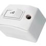 Imagem de Interruptor Externo Perlex Retangular 1 Campainha Branca 175Brc/10 - Kit C/10