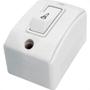 Imagem de Interruptor Externo Perlex Retangular 1 Campainha Branca 175Brc/10 - Kit C/10