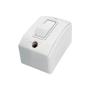 Imagem de Interruptor Externo Perlex Retangular 1 Simples Branco 170Brc/10 - Kit C/10