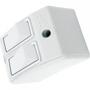 Imagem de Interruptor Externo Perlex Retangular 2 Simples Branco 172Brc/10 - Kit C/10
