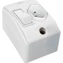 Imagem de Interruptor Externo Perlex Retangular Branco 1 Simples+Tomada 20A 170/15Brc/10 - Kit C/10