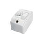Imagem de Interruptor Externo Perlex Retangular Branco 1 Simples+Tomada 20A 170/15Brc/10 - Kit C/10