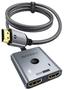 Imagem de Interruptor HDMI Warrky 2x1 Bidirecional 4K@60Hz - com Cabo de 1m