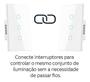 Imagem de Interruptor inteligente 3 Botão Wifi controle de voz alexa app androide BIVOLT luz Smart