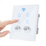 Imagem de Interruptor Inteligente 4 Botões Touch Alexa Google E Tomada