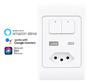 Imagem de Interruptor Inteligente Com Tomada, Usb E Usb-C - 2 Teclas 4074