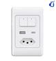 Imagem de Interruptor Inteligente Com Tomada, Usb E Usb-C - 2 Teclas 4074