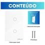 Imagem de Interruptor Inteligente Touch 3 Botões Wifi Smart Tuya 4x2mm