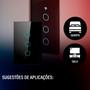 Imagem de Interruptor Inteligente Wifi 3 Botões Touch Avant Neo Alexa Google Assistant