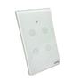 Imagem de Interruptor Inteligente Wifi 4 Botões Touch 4x2 Alexa Tuya Smart Life Bivolt Branco