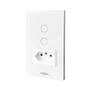 Imagem de Interruptor Inteligente WiFi com Tomada, Interruptor Smart Sem Fio Doméstico Multifuncional, Controle Remoto de Eletrodomésticos Por Celulares, Interr